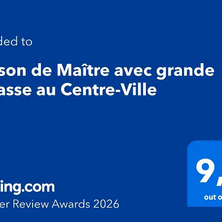Villa Maison De Maitre Avec Grande Terrasse Au Centre-ville